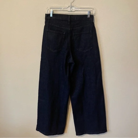 Banana Republic Factory Dark Blue Wide Leg Jeans - Picture 3 of 11
